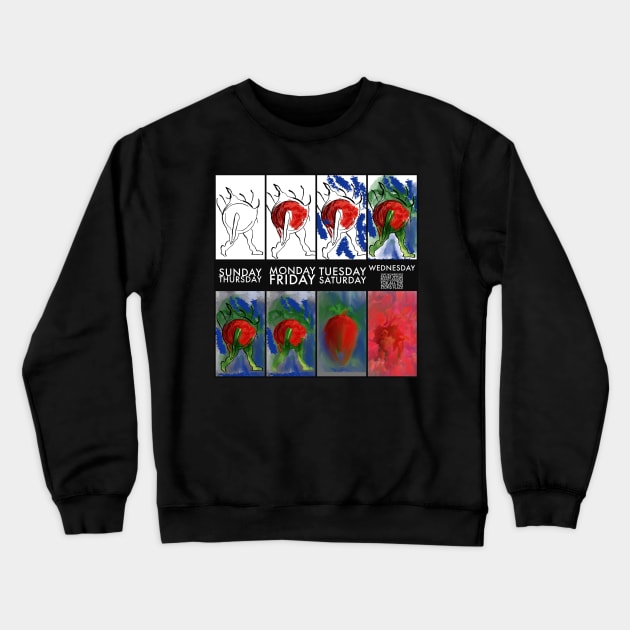 The Weekly Grind Crewneck Sweatshirt by IcarusPoe